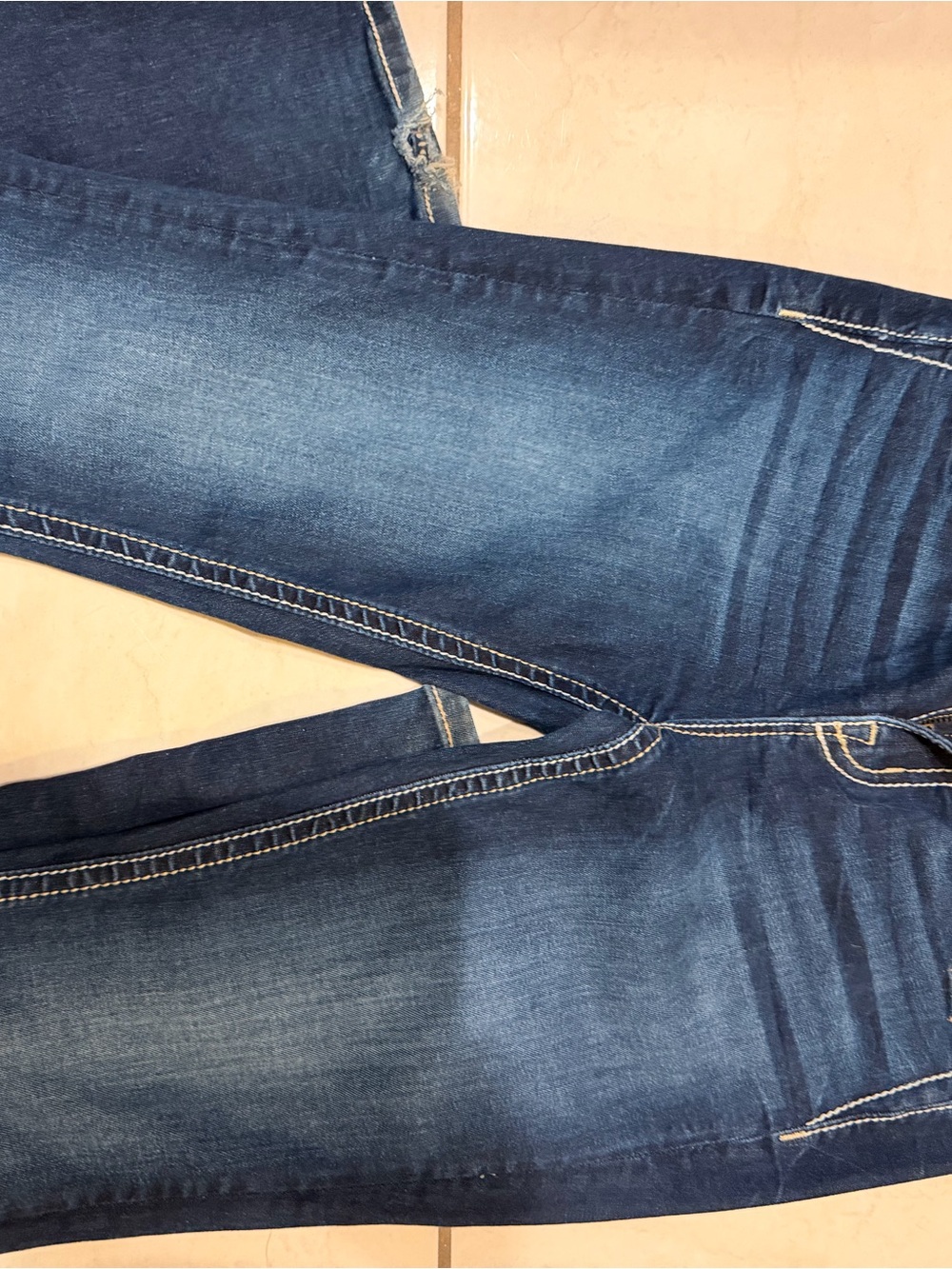 Miss Me Dark Blue Boot Cut Jeans with Embroidered Pockets - Picture 5 of 5